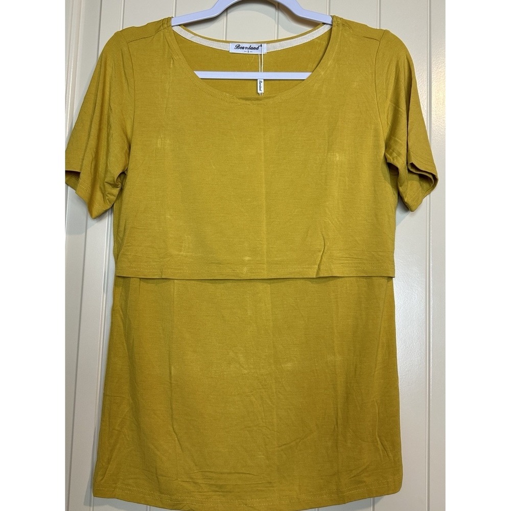 Women's Nursing Tops for Breastfeeding Maternity Shirts‎ layer t-shirt sz S NWT
